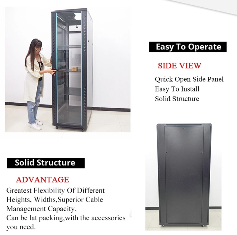 Indoor Floor Standing 19" Rack Server Racks and Network Cabinet