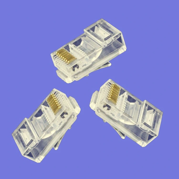 UTP RJ45 8 Pin 2 Tips CAT6 Modular Plug for Network LAN Cable 8p8c Ethernet Cable Crimp Connector