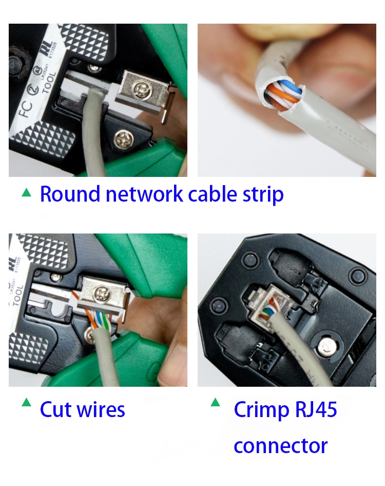 RJ45 Crimper Network Hand Tools Rj11 Rj12 Cable Crimping Pliers Networking Multi Tool