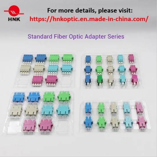 Sc/LC/FC/St/Mu/MTRJ/MPO Simplex/Duplex/Quad Monomodo/Multimodo Om3/Om4/APC Adaptador de fibra óptica estándar o híbrido