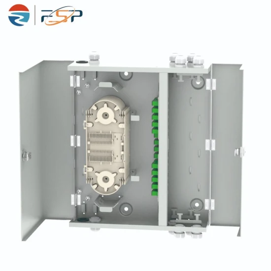 Caja de conexiones del terminal de distribución de la fibra óptica de las puertas dobles de 72 corazones FTTH