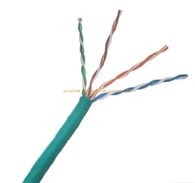 Cable de red UTP interior de PVC LSZH sólido de alta velocidad de 0.511 mm de alta calidad Cat5e RoHS