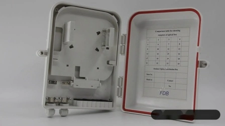 Caja de distribución de fibra óptica de plástico de 24 núcleos Gfx-10A/10b del fabricante de cajas de conexiones