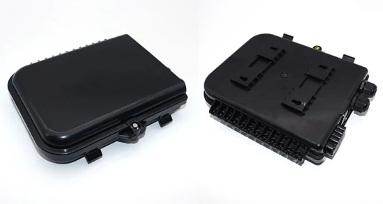 1X8 Caja de terminales de distribución de fibra óptica de PC ABS negra