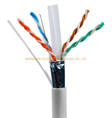 El fabricante líder cablea el cable LAN Cat 6A FTP SFTP 23AWG 100% cobre 0,57 mm PVC LSZH PE Jacket F-Test